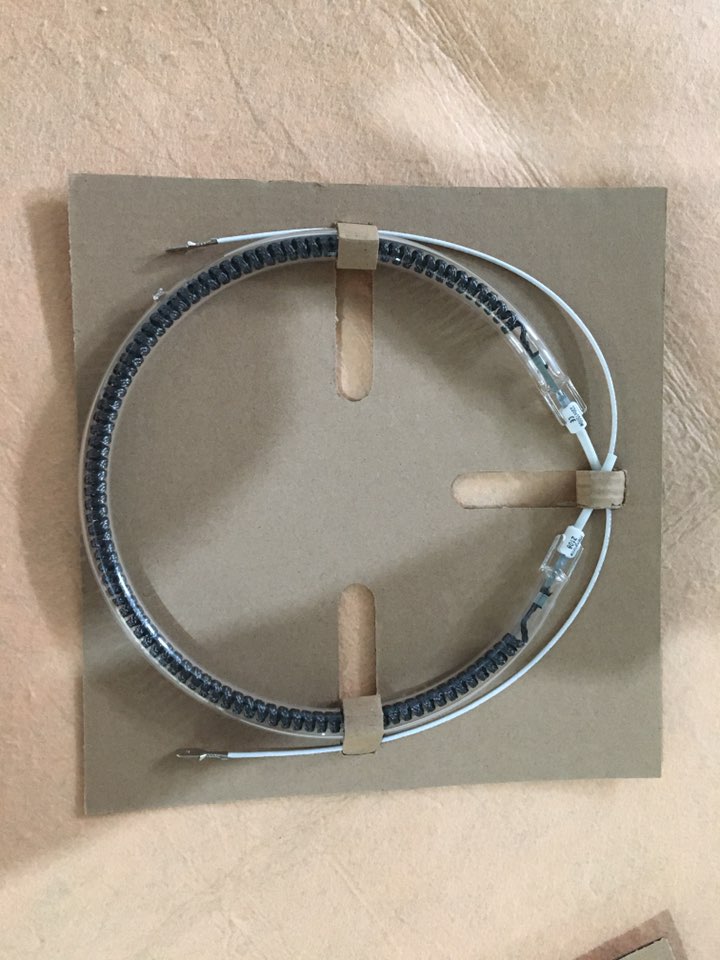 300 mm 1000 W kolfiber värmelampa ugn