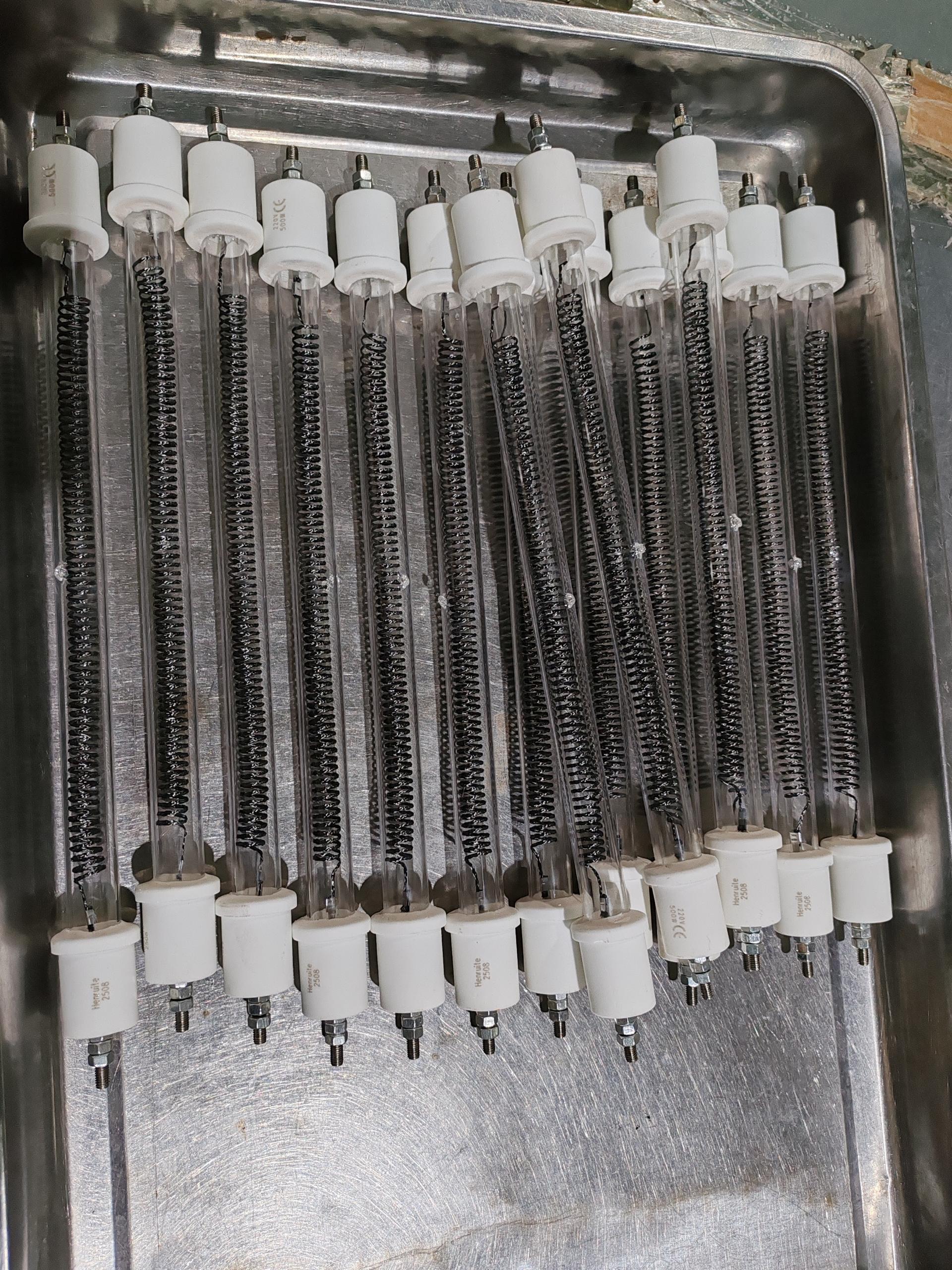Quick hot tubular carbon fiber heating elements