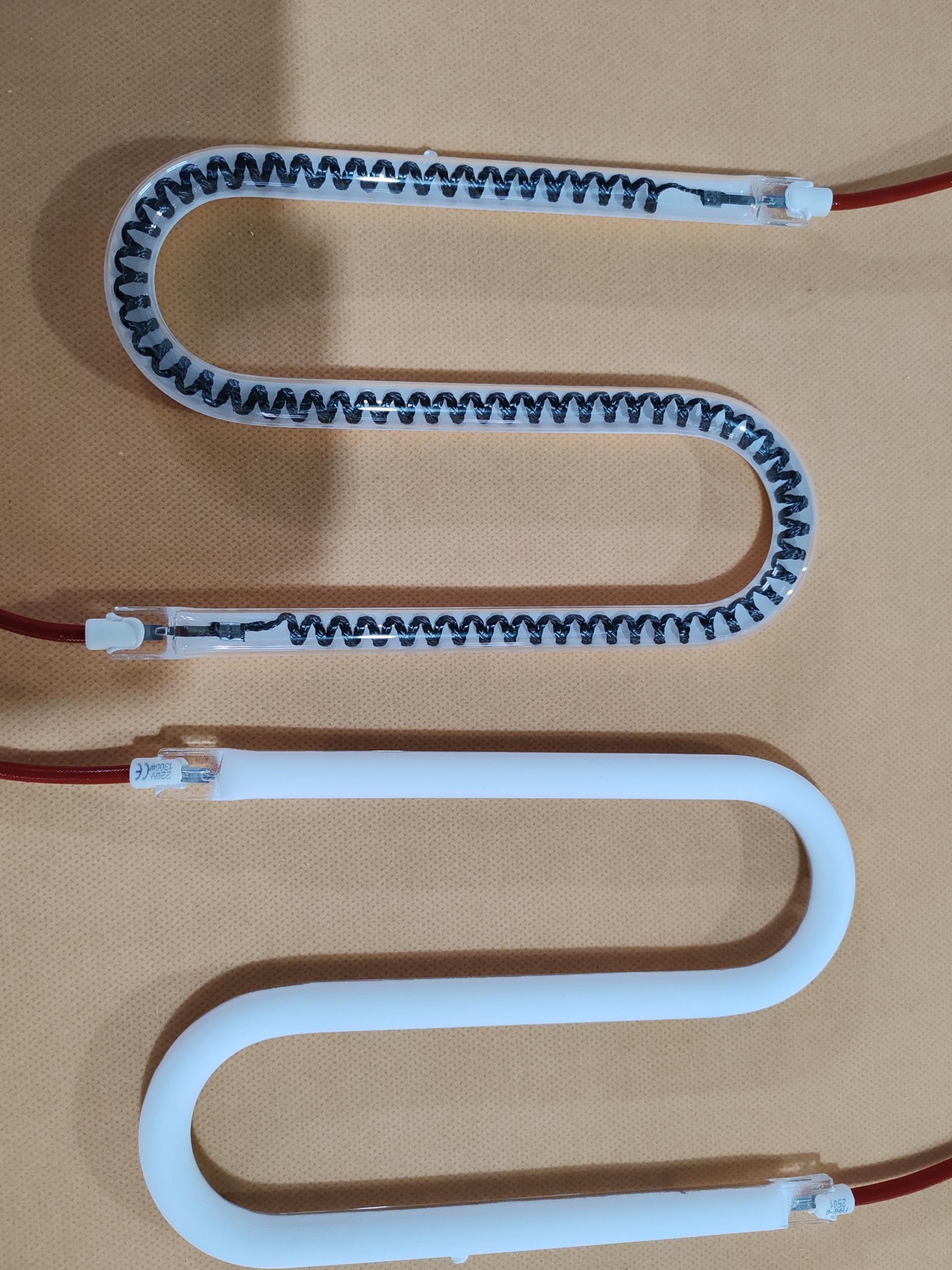 600mm Clear Quartz Infrared Carbon Heating Lamp